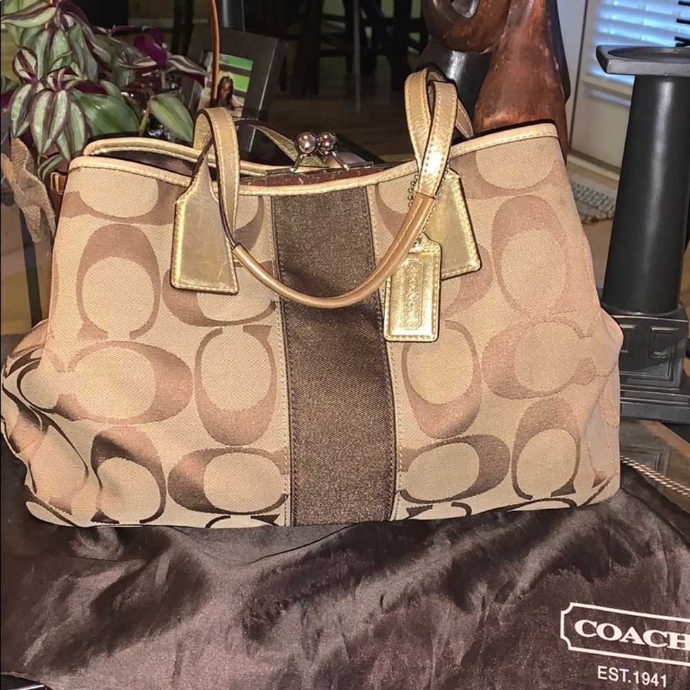 Coach Monogram Handbag - Picture 2 of 9